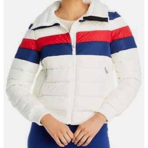 COPY - COPY - Perfect Moment Queenie White Blue Red 700 Ski down Coat jacket